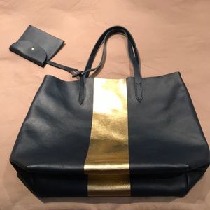 Jcrew leather tote bag